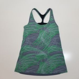 Nike workout top gray racerback size Small